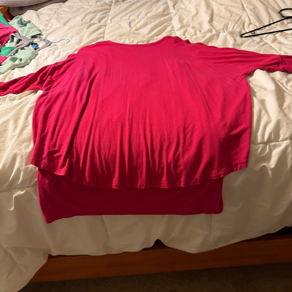 Pink layered dress